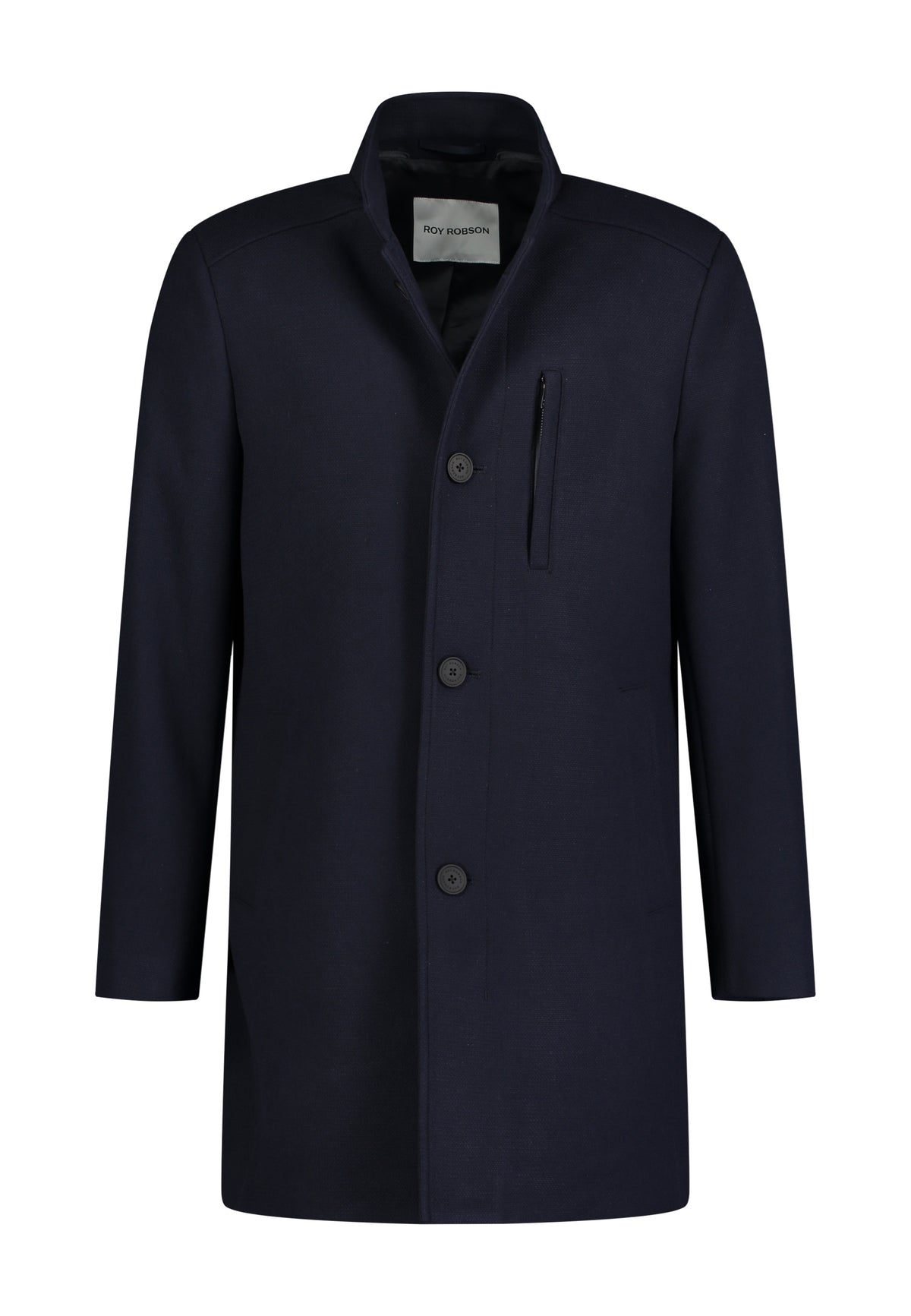 Roy Robson Quilted Coat in Dark Blue