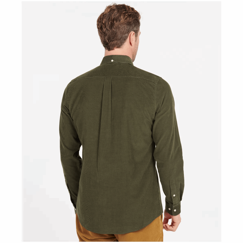 Barbour Ramsey Tailored Micro Cord  Shirt – Forest