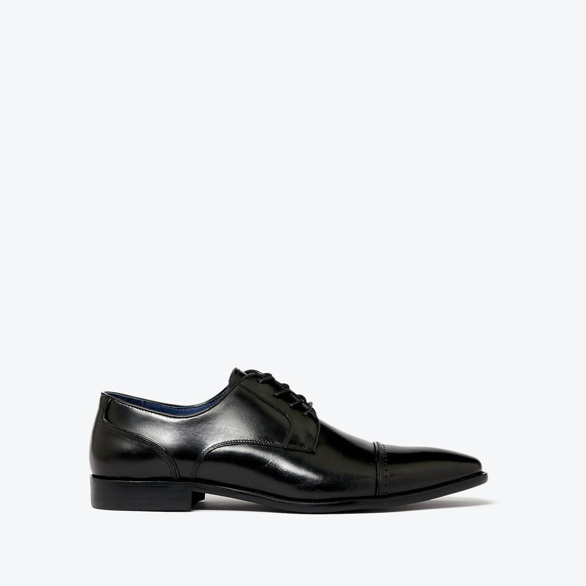 Remus Uomo Mens's Bonuci Leather Derby Shoe Black
