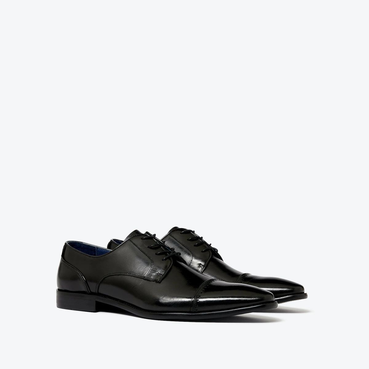 Remus Uomo Mens's Bonuci Leather Derby Shoe Black