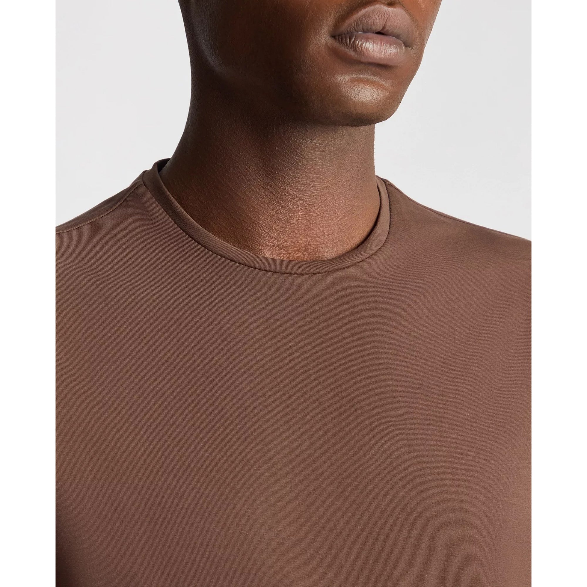 Remus Uomo Soft Stretch T-Shirt in Brown