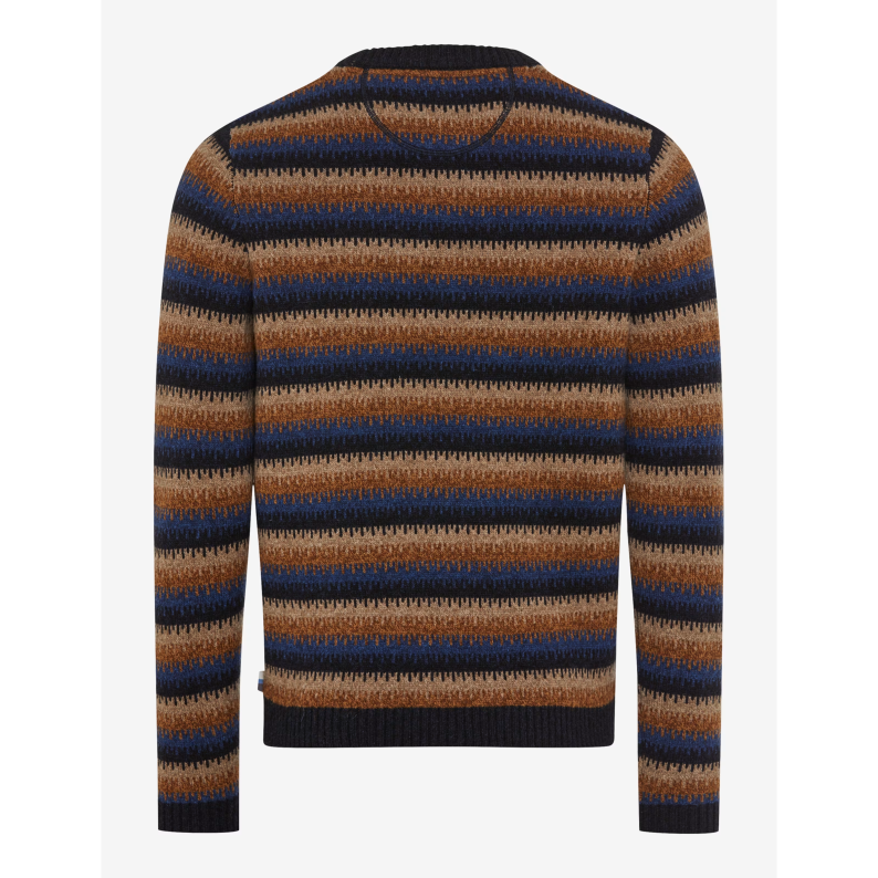 Brax Rick Lambswool Pullover 27-2308 - Dark Blue