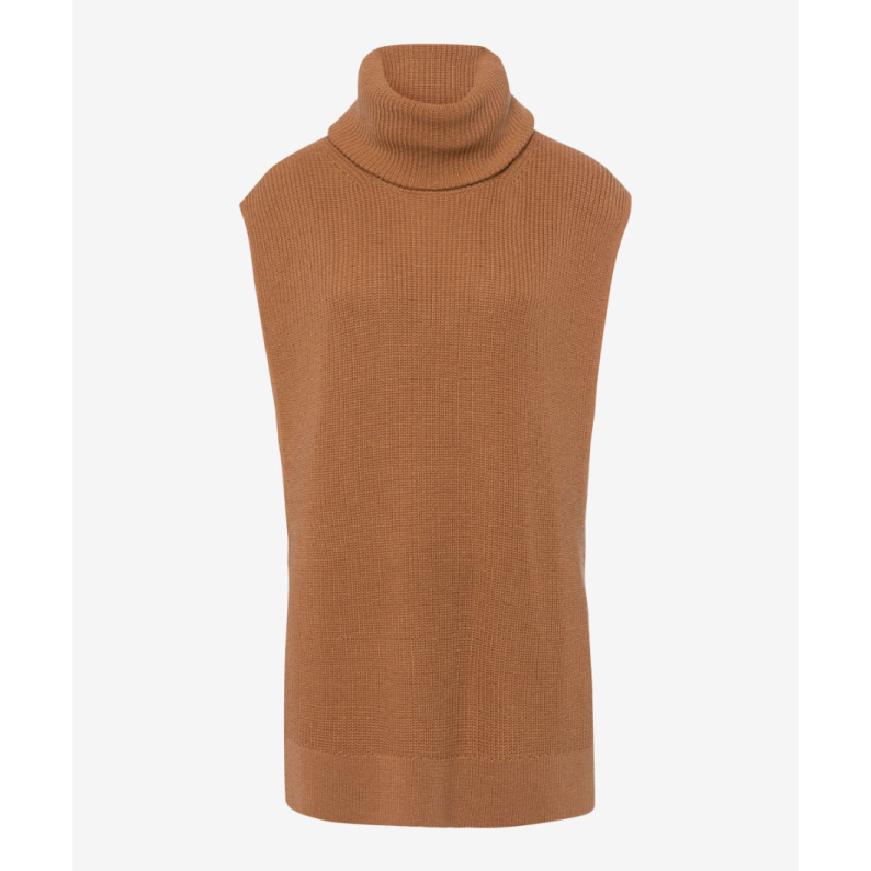 Brax Ella Short Sleeved Roll Neck Jumper 33-2958 Vikunja
