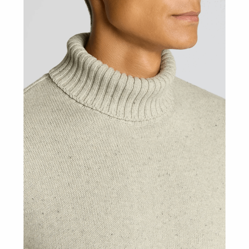 Remus Uomo Men's Roll Neck Dark Green Cotton Sweater