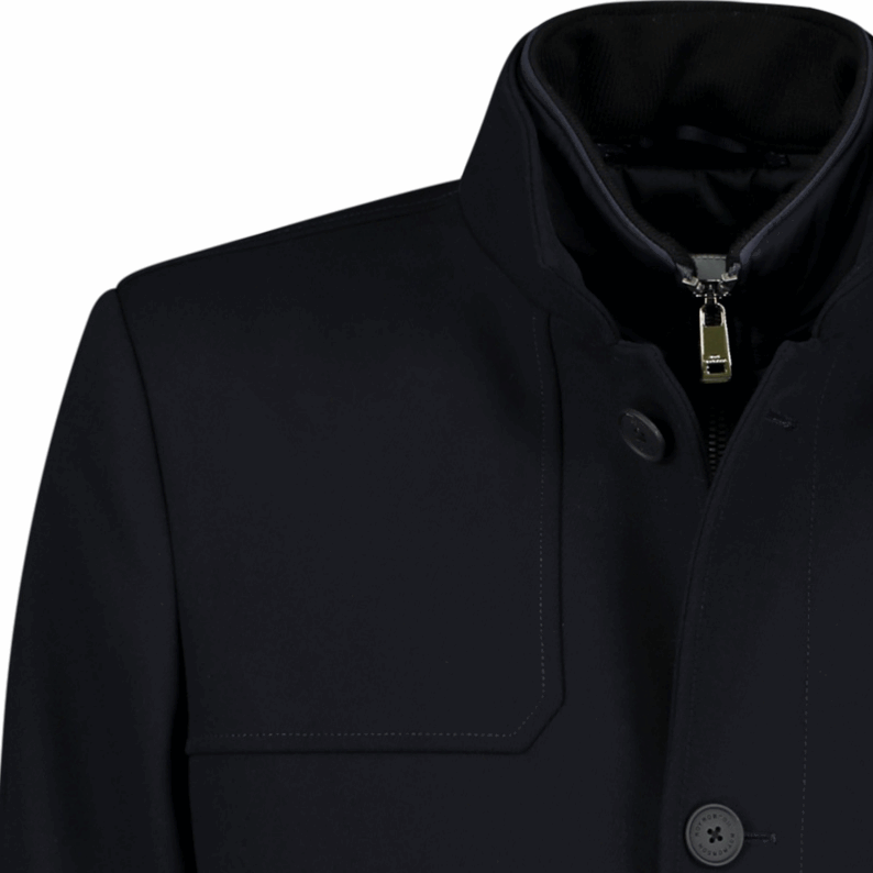 Roy Robson Smart Coat – Dark Blue Quilted Jacket