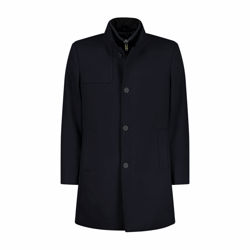 Roy Robson Smart Coat – Dark Blue Quilted Jacket