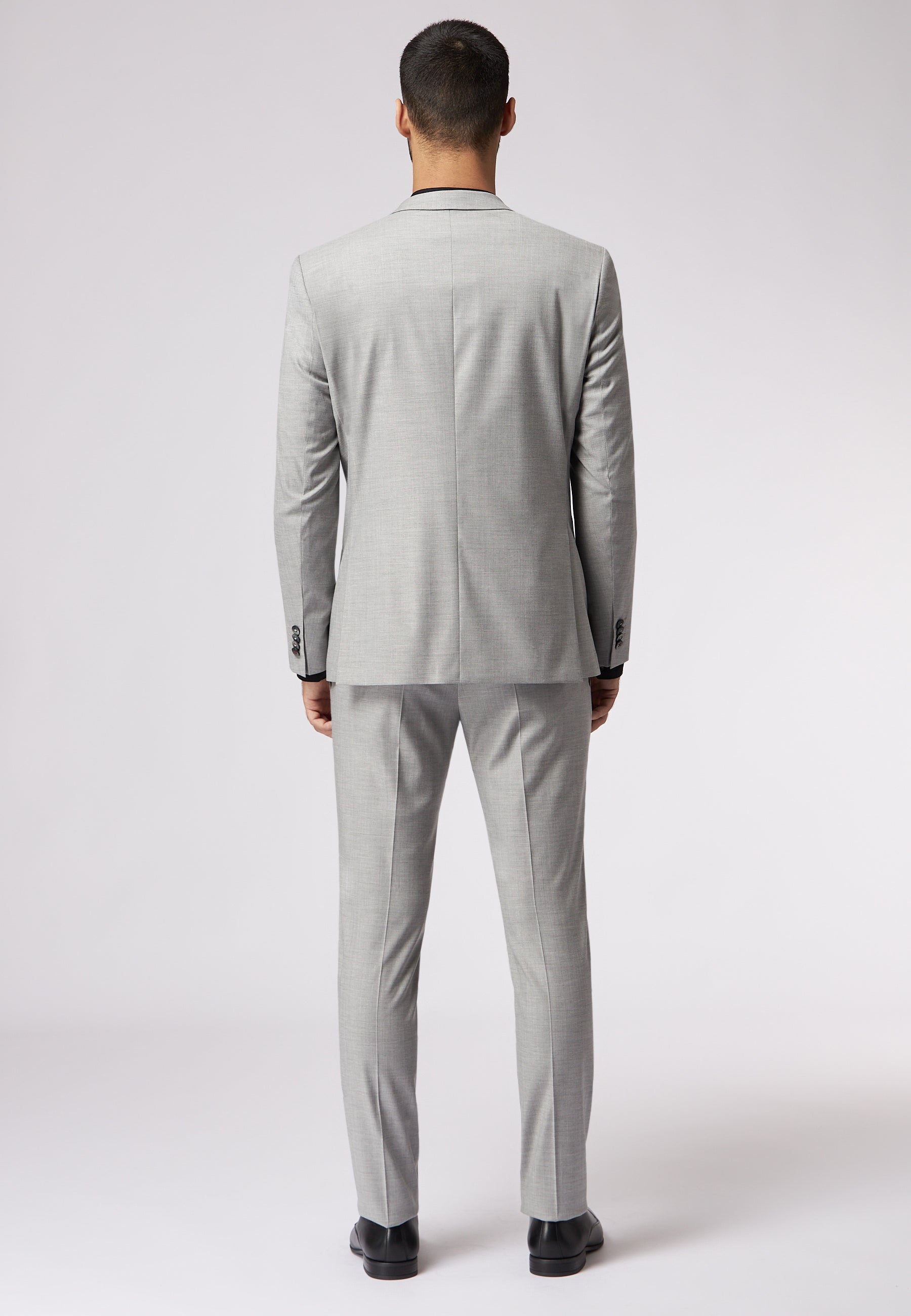 Roy Robson Slim Fit 2-Piece Stretch Virgin Wool Suit in Light Grey 8116
