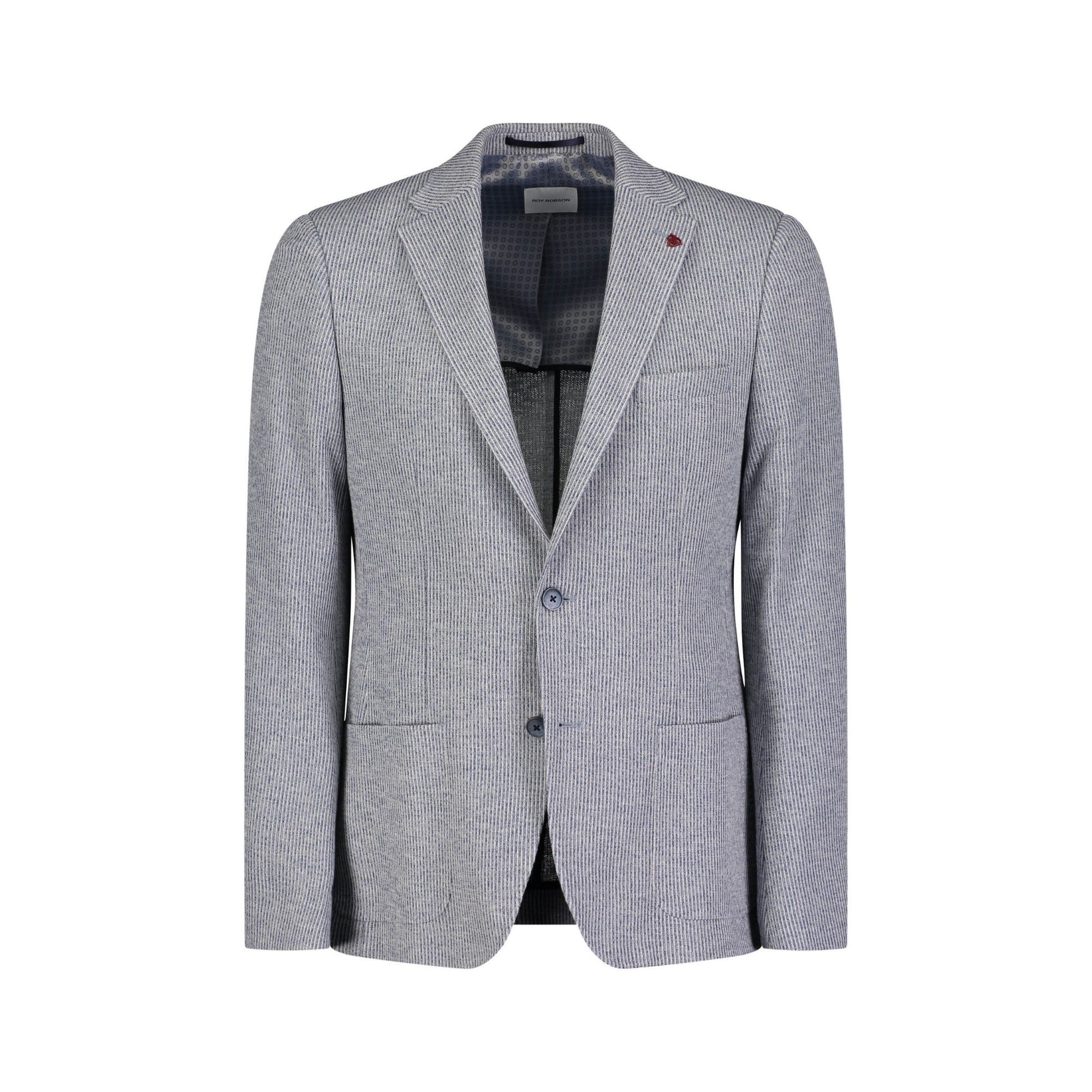 Roy Robson Texidea Buggy Lined Summer Jacket in Blue Stripe 16529