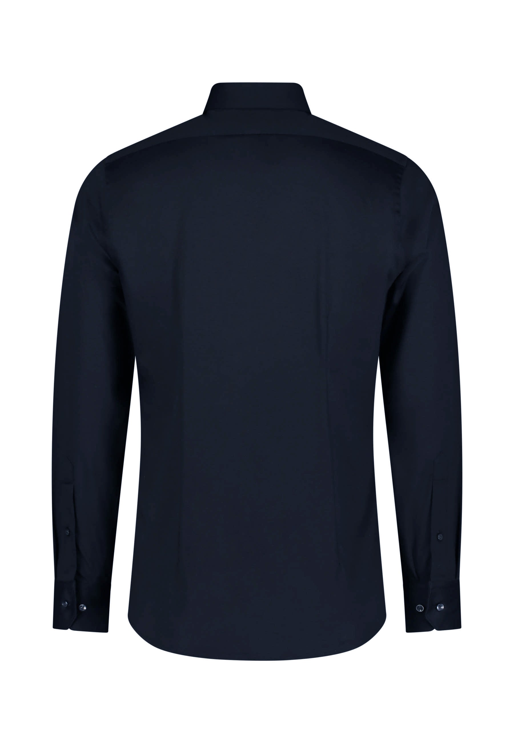 Roy Robson Slim Fit Bi-Stretch Jersey Shirt in Midnight Blue