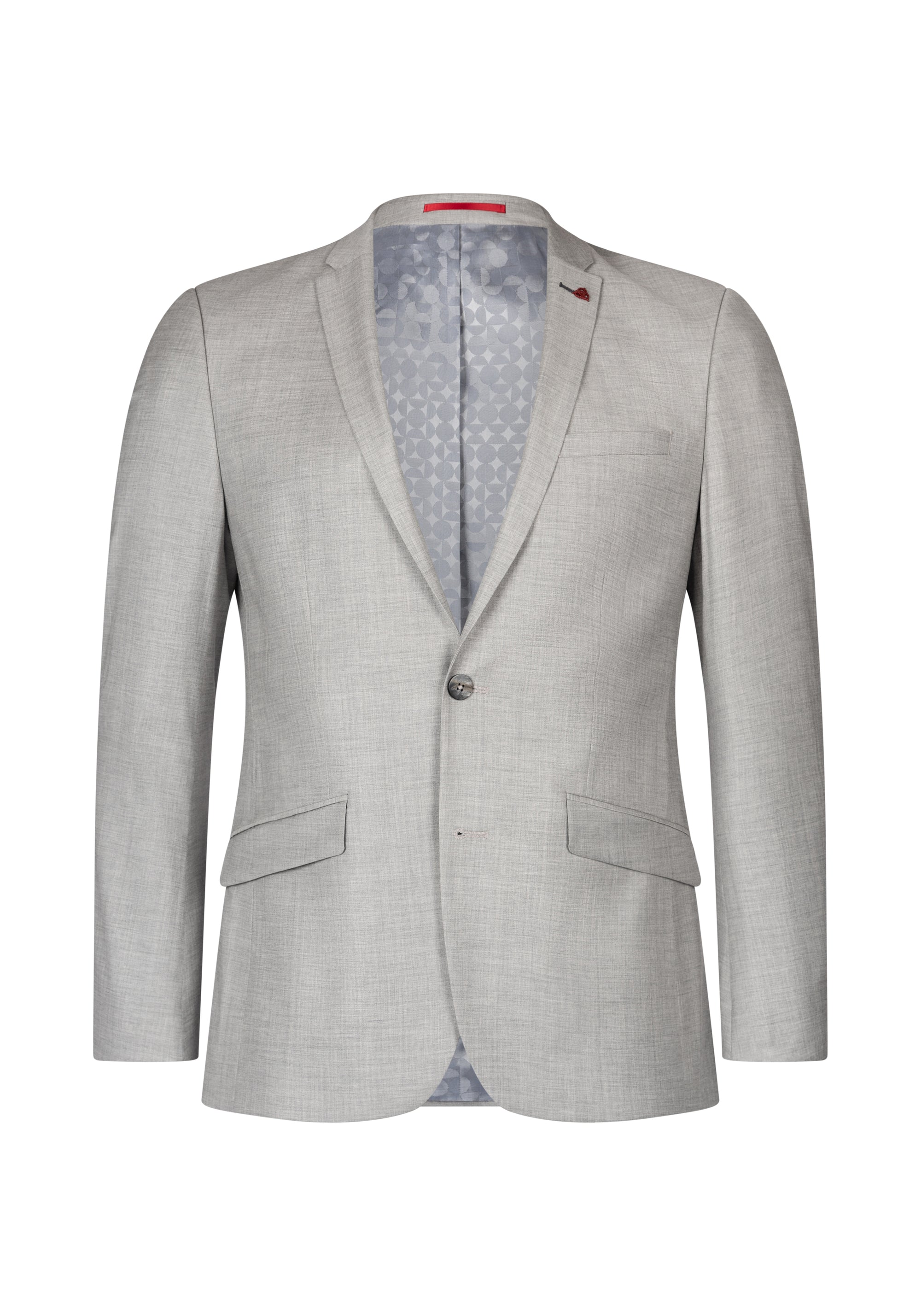 Roy Robson Slim Fit 2-Piece Stretch Virgin Wool Suit in Light Grey 8116