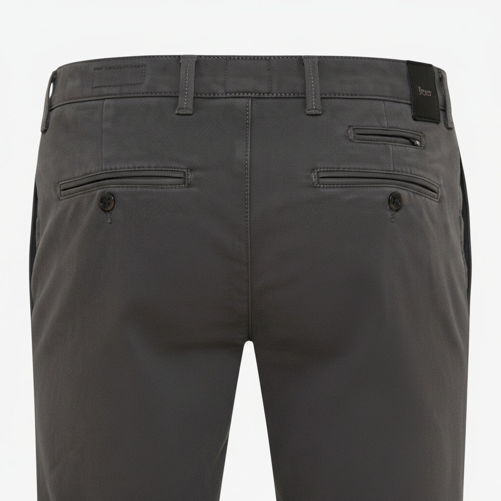 BRAX Fabio Hi-FLEX Royal Gabardine Chinos in Grey 07-1153