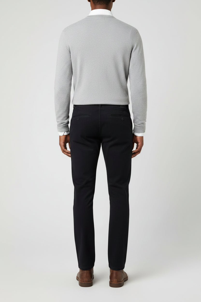 BRAX Fabio Hi-FLEX Royal Gabardine Chinos in Dark Navy 07-1153
