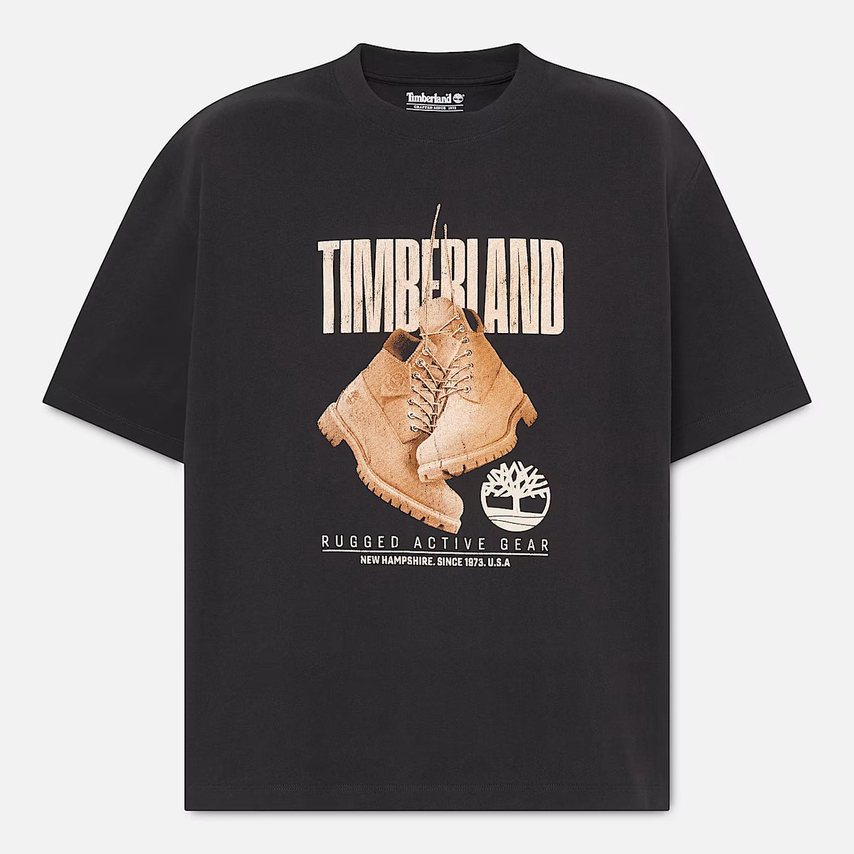 Timberland Rugged Boot Short-Sleeve T-Shirt for Men in Black
