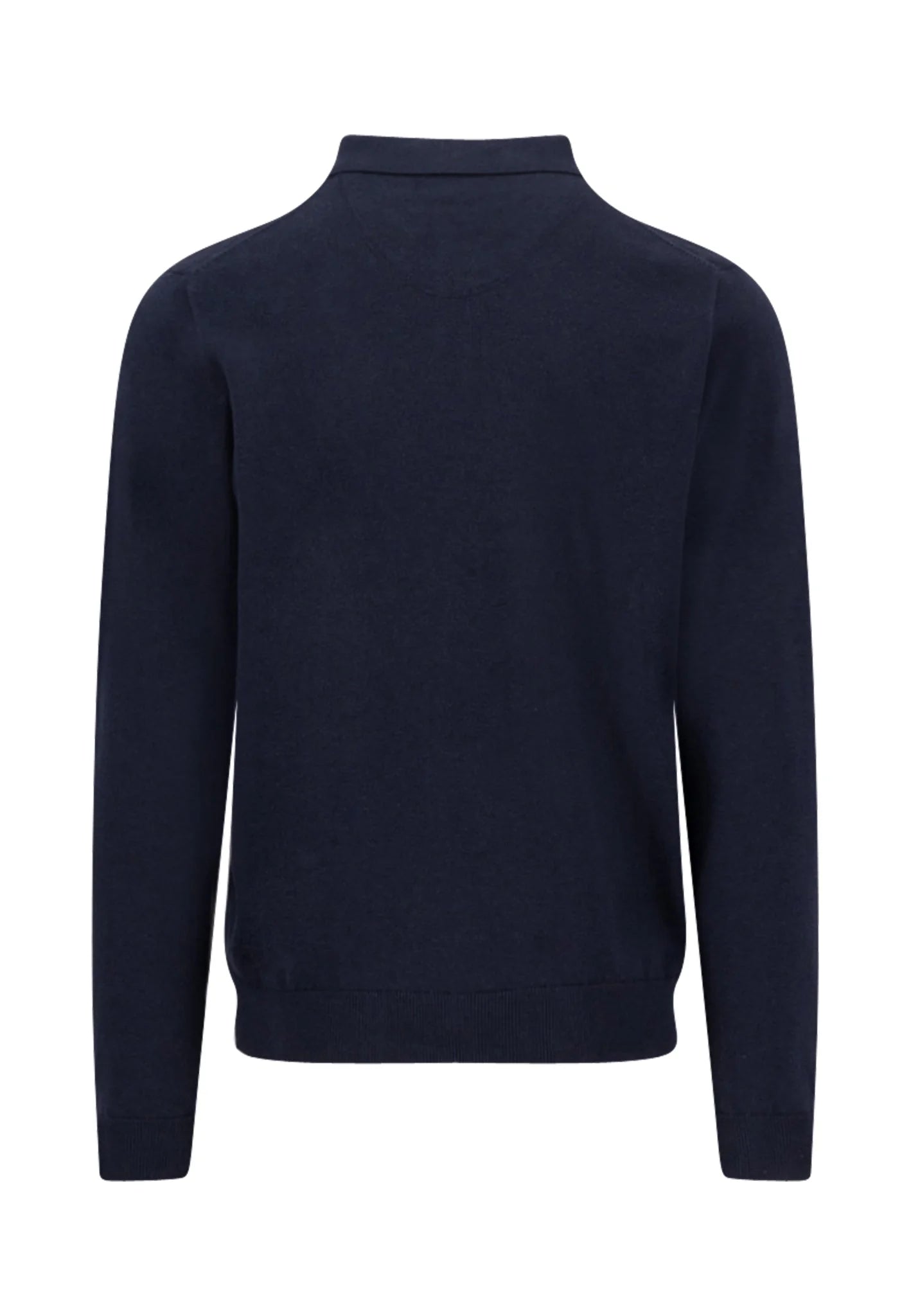 Fynch-Hatton Long-sleeved Polo Shirt in Navy SFPK242