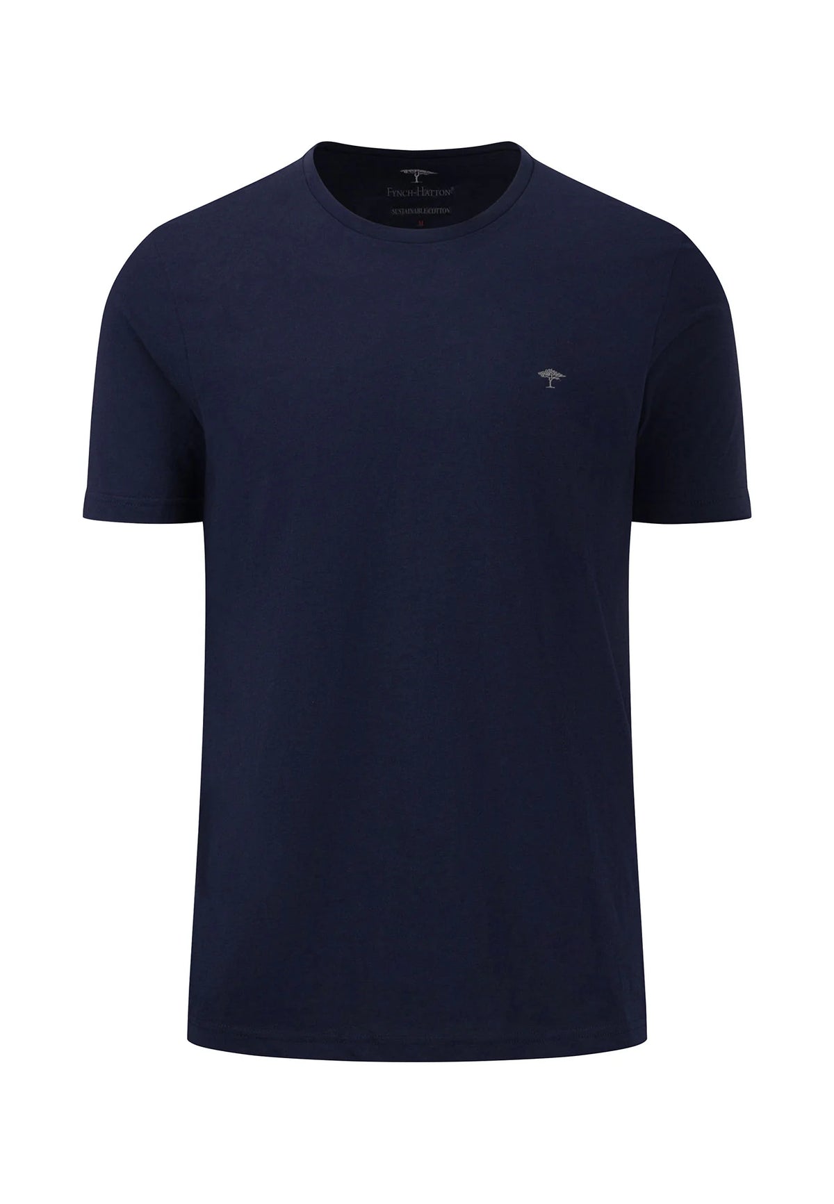 Fynch-Hatton Crew Neck T-shirt in Navy SNOS1500
