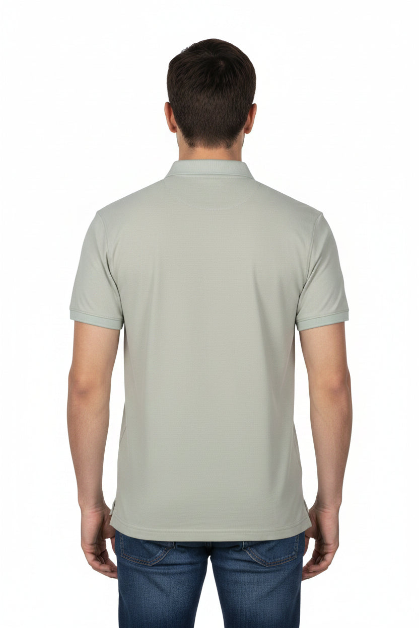 Giordano Liquid Supima Cotton Polo Shirt in Sage 616578