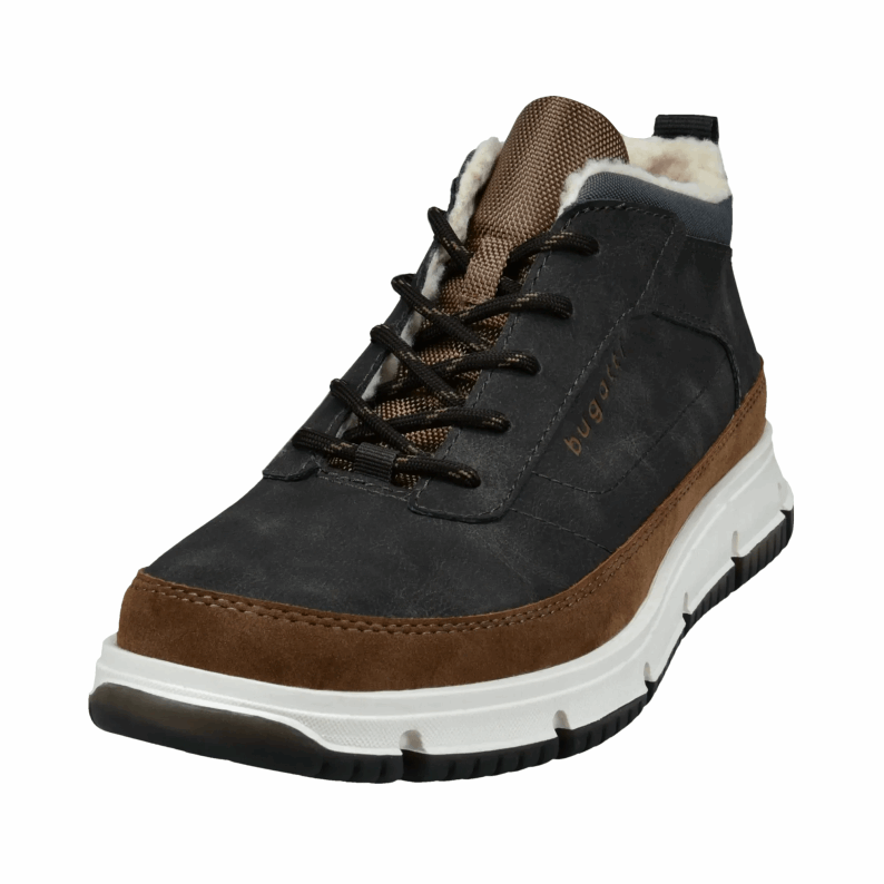 bugatti Samper Fur Lined Boots - Dark Brown / Cognac