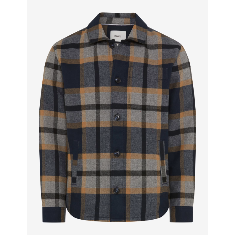Brax Soft Cotton Overshirt – Santiago Check