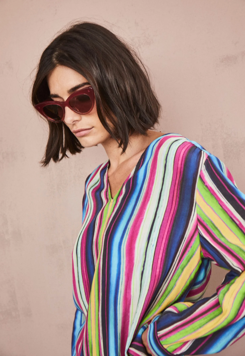 Fynch-Hatton STRIPED V-NECK Blouse 1023