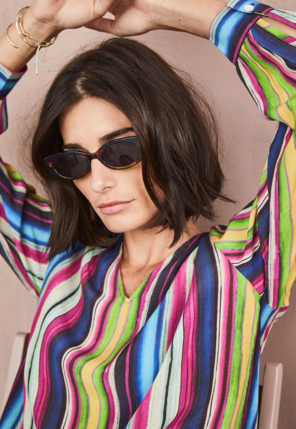 Fynch-Hatton STRIPED V-NECK Blouse 1023