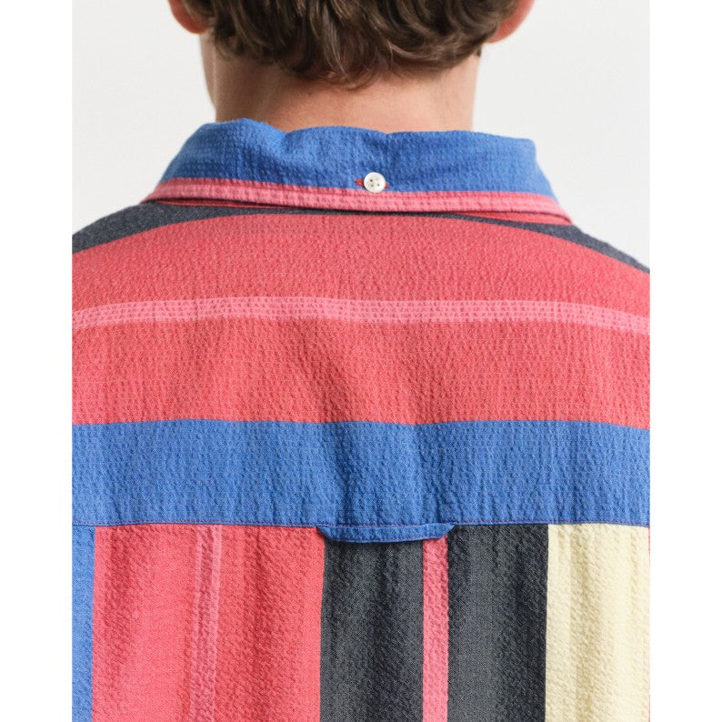 GANT Oversized Fit Striped Seersucker Shirt