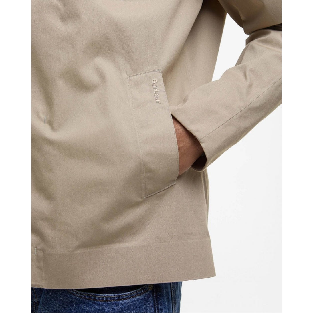 Barbour Short Rokig Waterproof Jacket MWB1130 Washed Stone