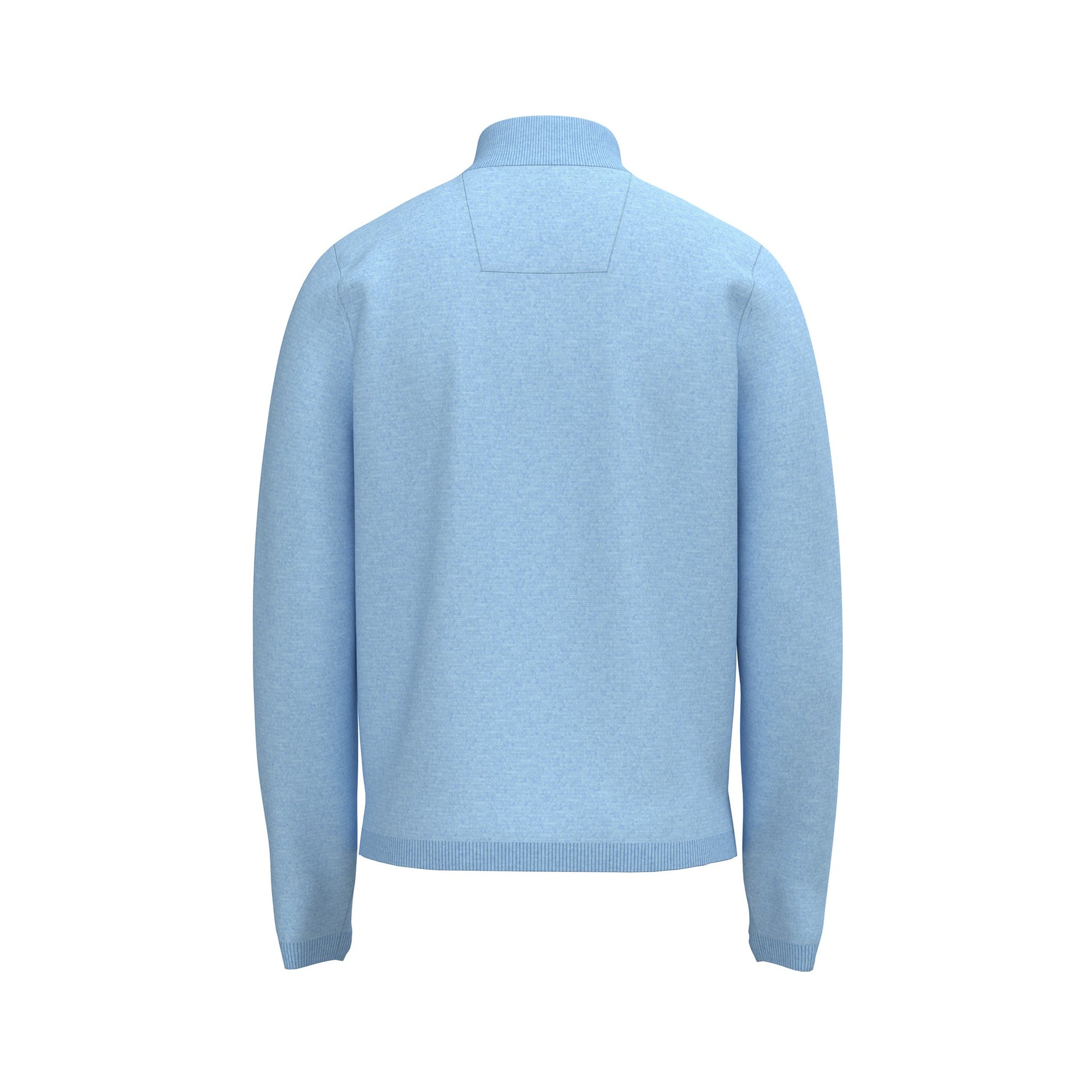 Light blue sweater on a white background