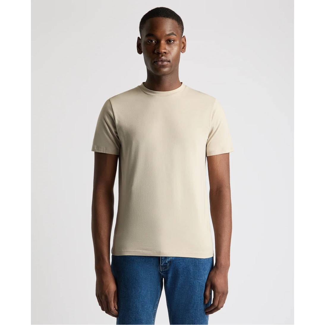 Remus Uomo Silky Stretch Tencel T-shirt 58804 Stone