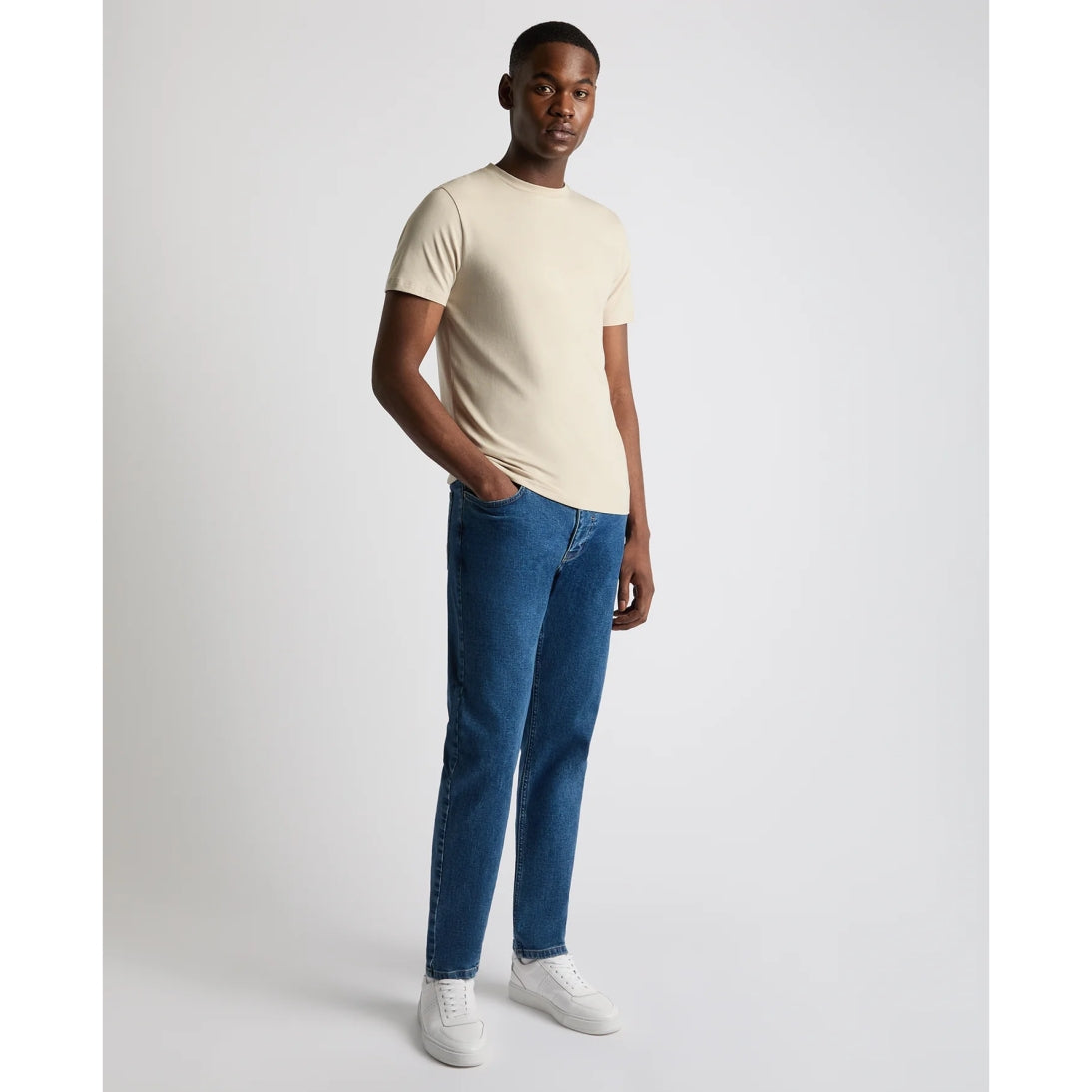 Remus Uomo Silky Stretch Tencel T-shirt 58804 Stone