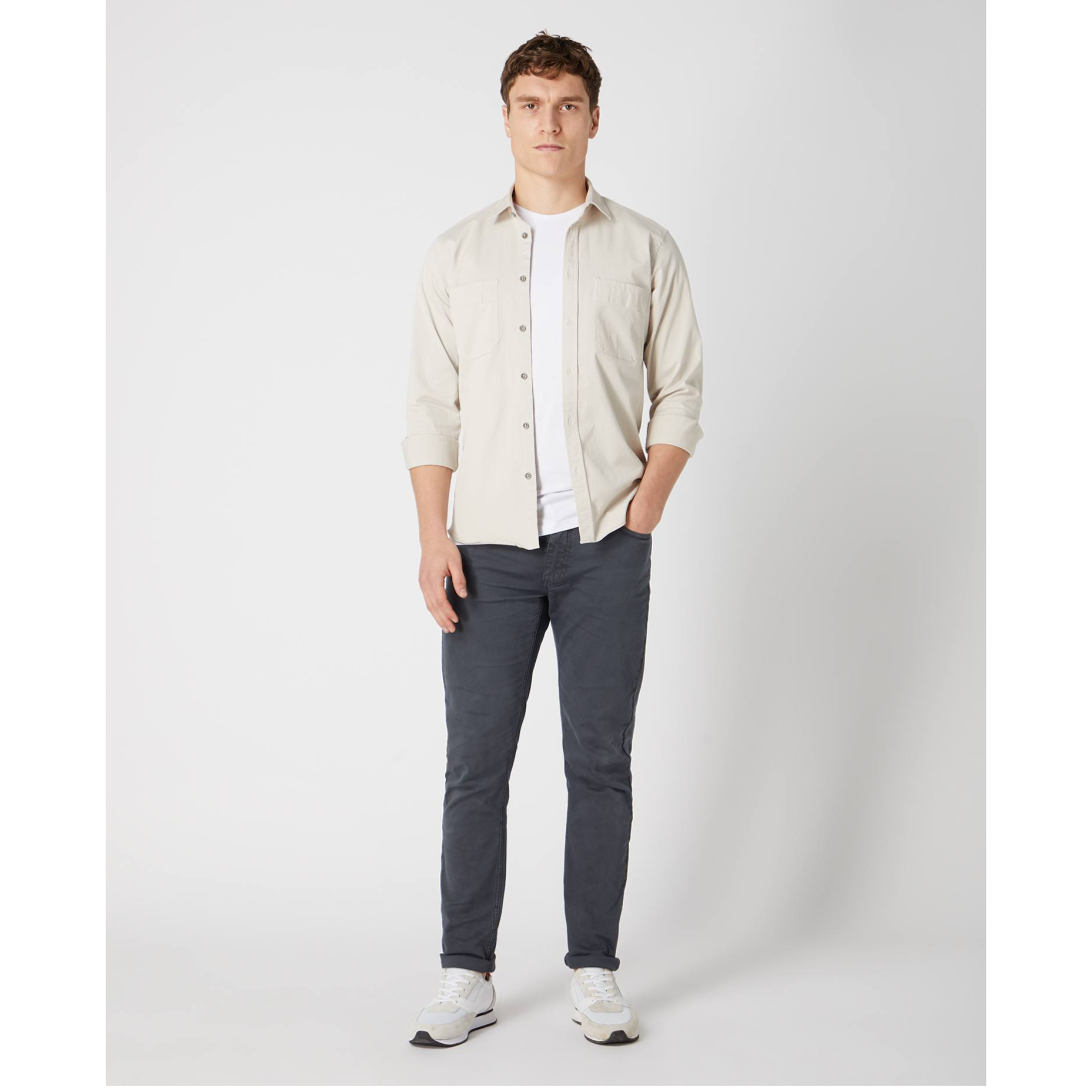 Remus Uomo Stone Casual Stretch Shirt: Effortless Elegance in Regular Fit 13720