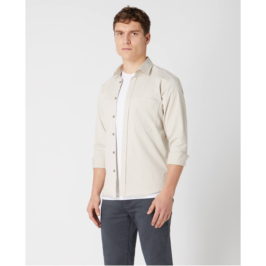 Remus Uomo Stone Casual Stretch Shirt: Effortless Elegance in Regular Fit 13720