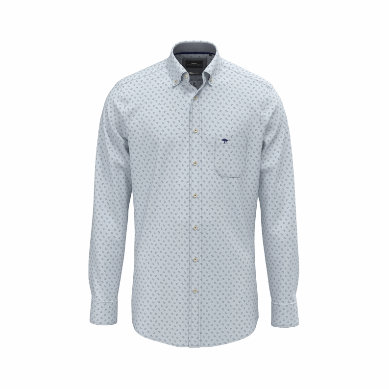 Fynch-Hatton Paisley Button Down Pure Cotton Shirt