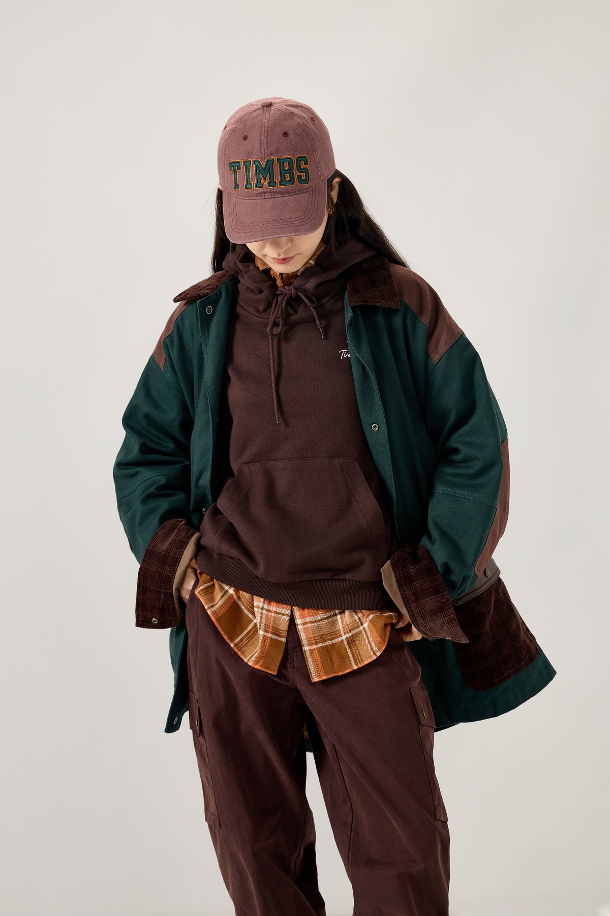 Timberland® Elevated Hoodie in Dark Brown