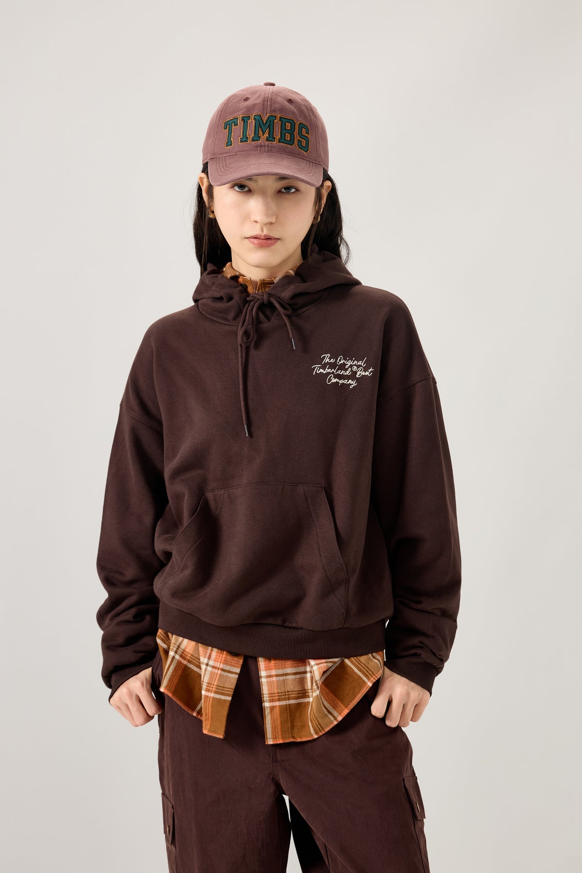 Timberland® Elevated Hoodie in Dark Brown
