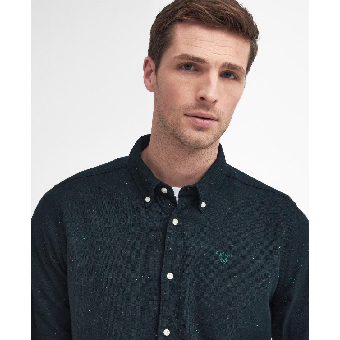 Barbour Tainsbury Tailored Long Sleeved Shirt Green MSH5518GN73