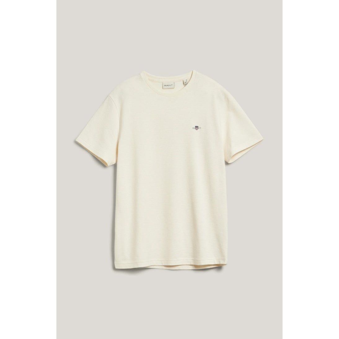 GANT Textured Tee Cream 2003304