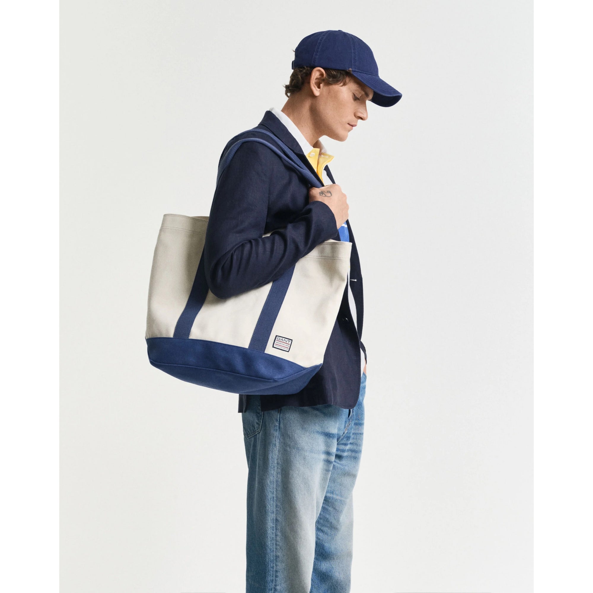 GANT Canvas Beach Tote Bag 9970102 Cream