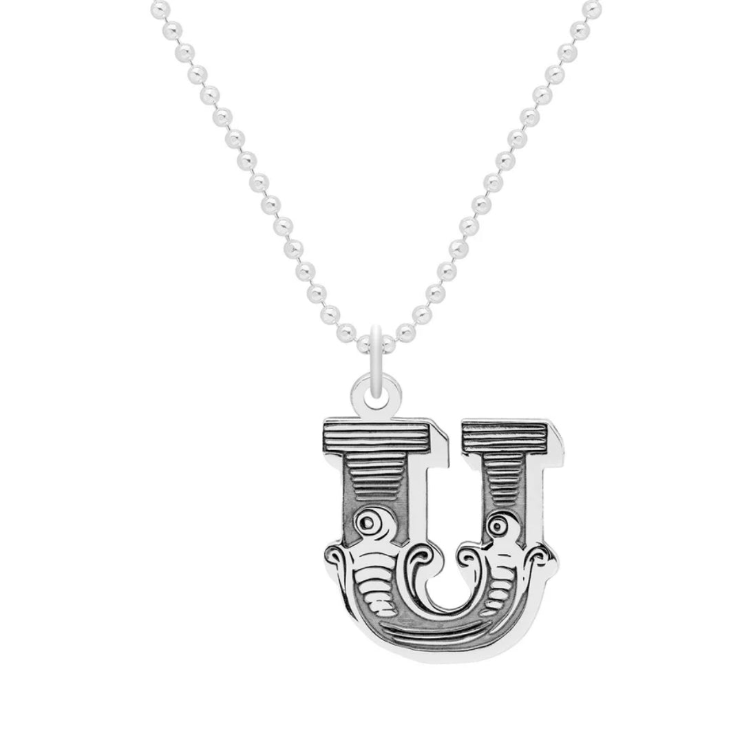 Carter Gore Small Letter Necklace Sterling Silver A-Z