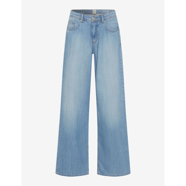 Brax Palazzo Jeans Morgan Used Light Blue Denim 76-7908