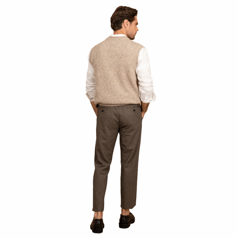 Fynch-Hatton V-Neck Knitted Vest in Alpaca Wool