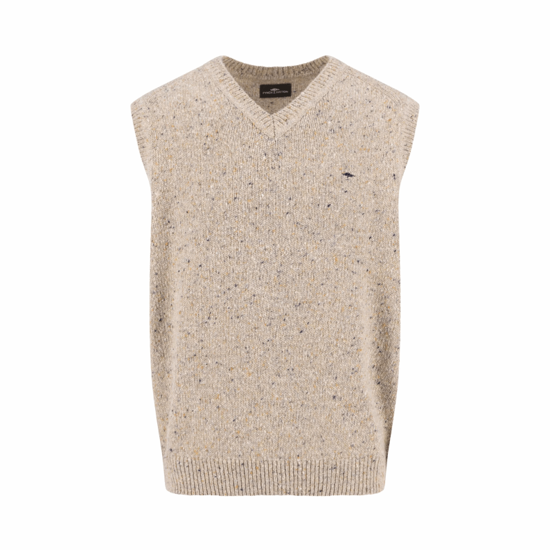 Fynch-Hatton V-Neck Knitted Vest in Alpaca Wool