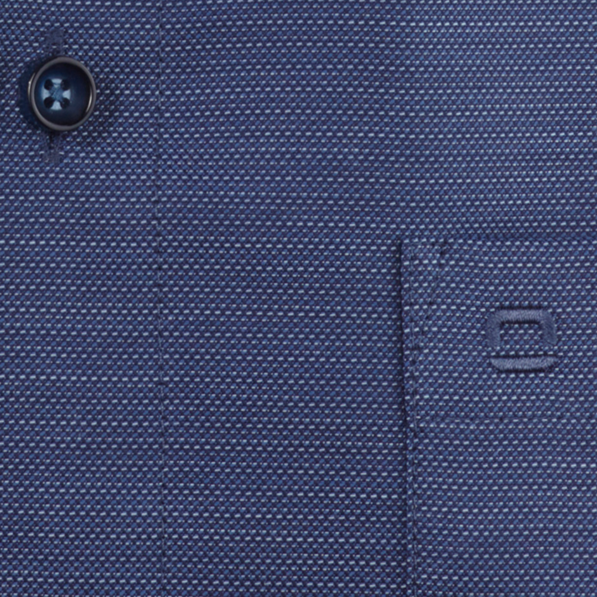 Olymp Luxor Textured Plain Non-Iron Shirt 1229 Blue