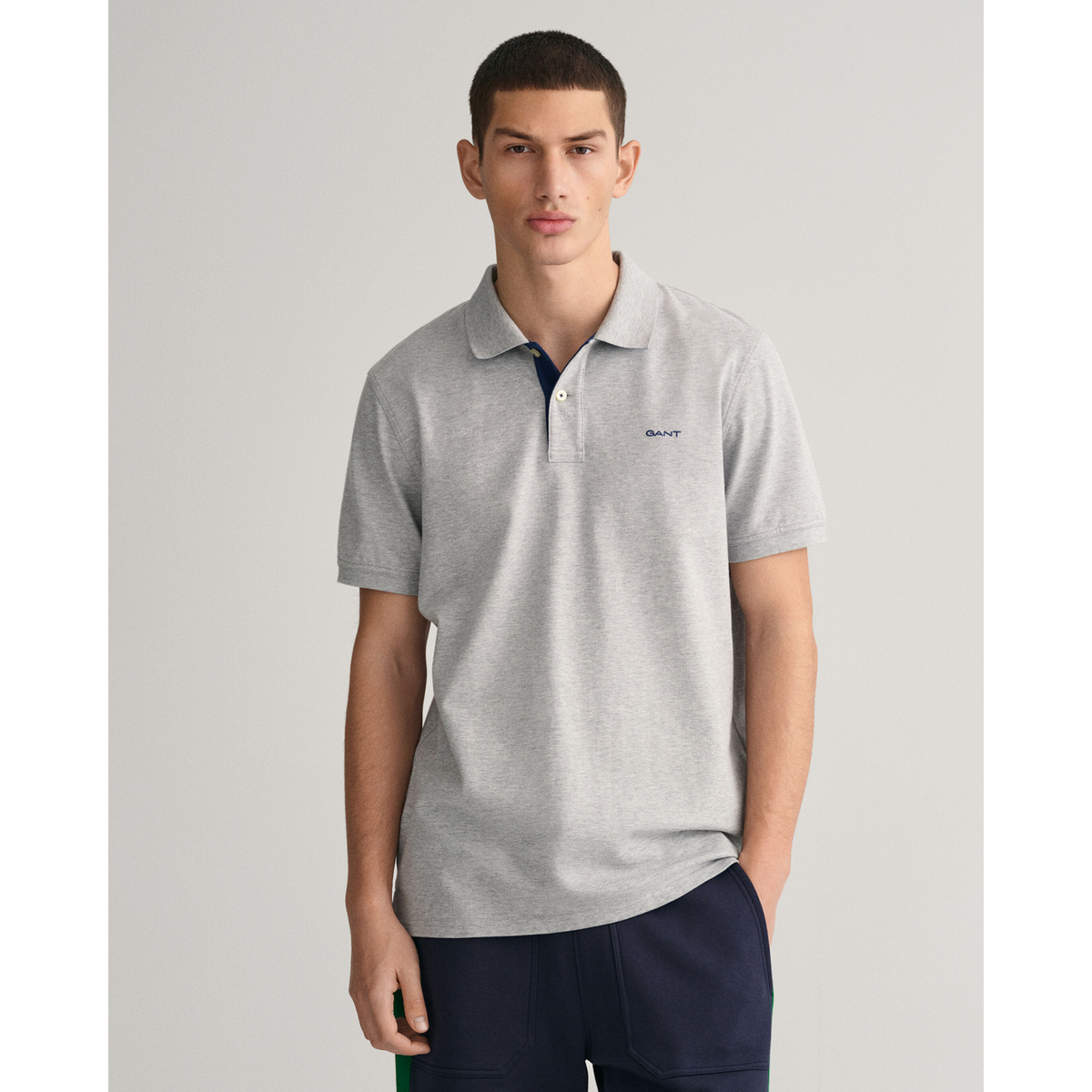 Gant grey polo clearance shirt