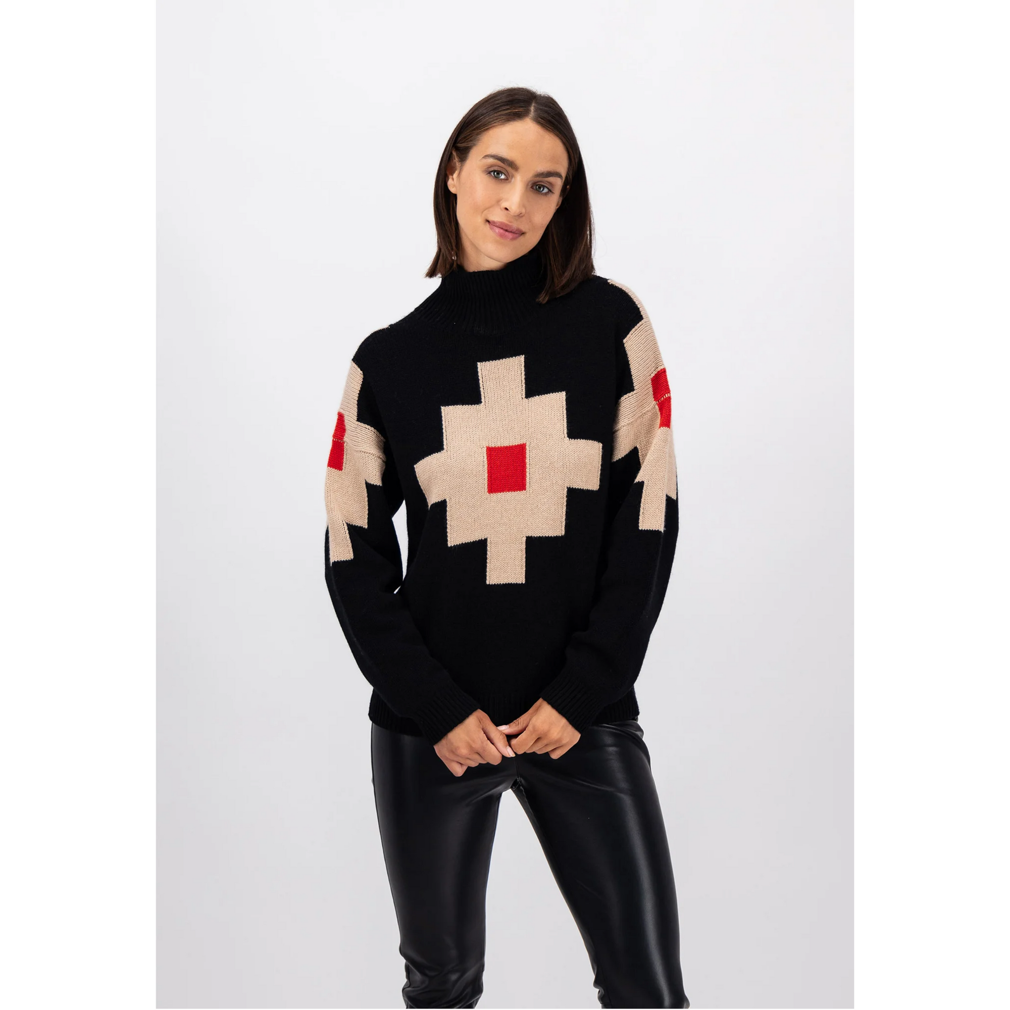 Fynch-Hatton Geometric Wool Cashmere Jumper 23107157