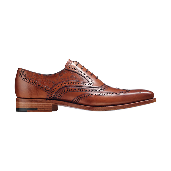 Barker McClean Oxford Brogue - Antique Rosewood Paisley 382926