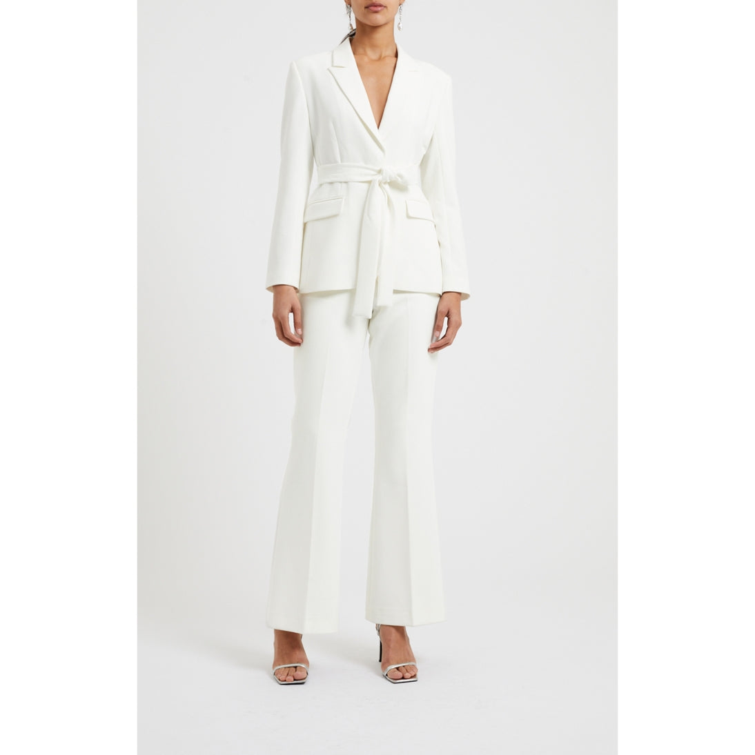 French Connection Whisper Blazer In Summer White 75WAB