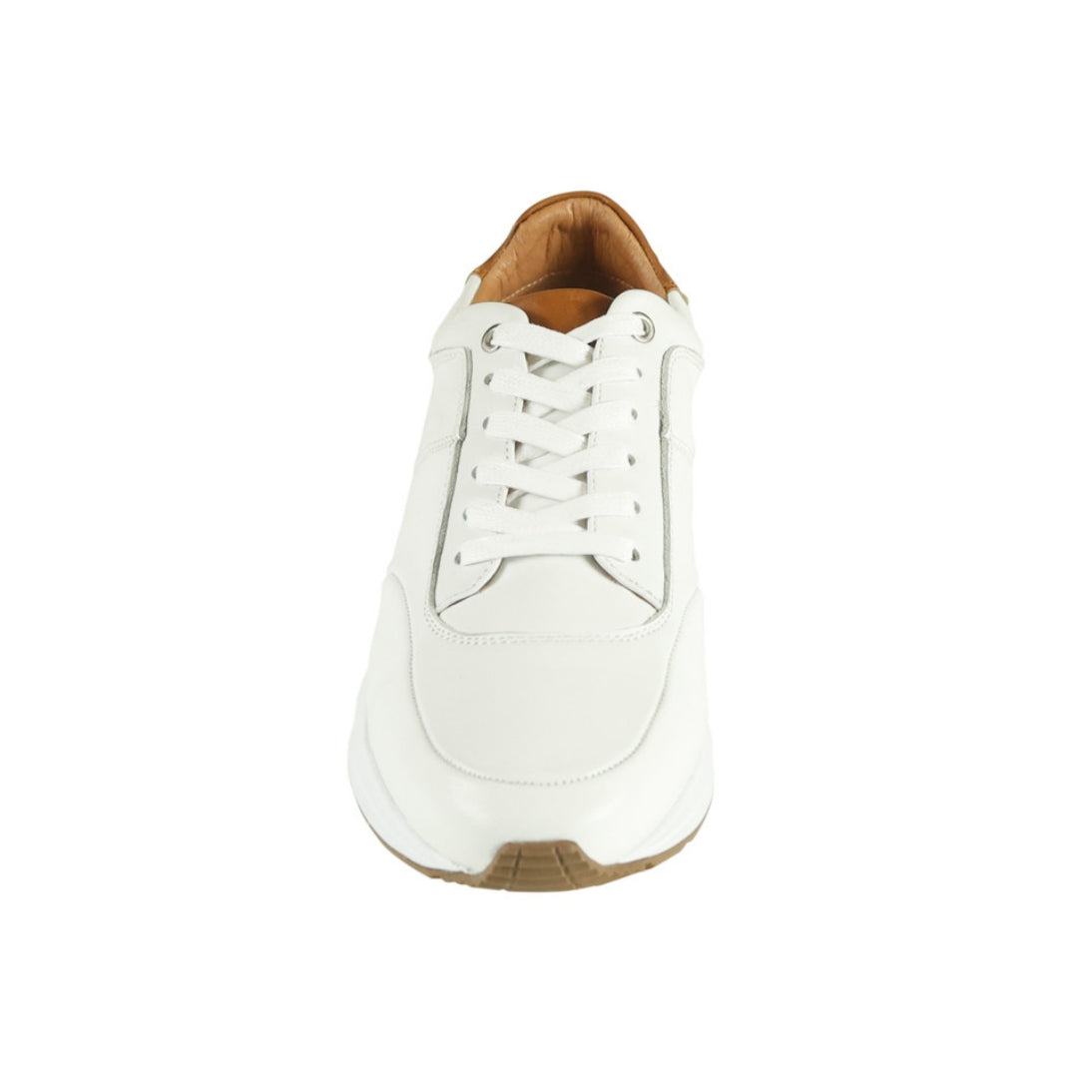 AZOR LA MODE Calabria Smart Leather Trainers ZM3827 White