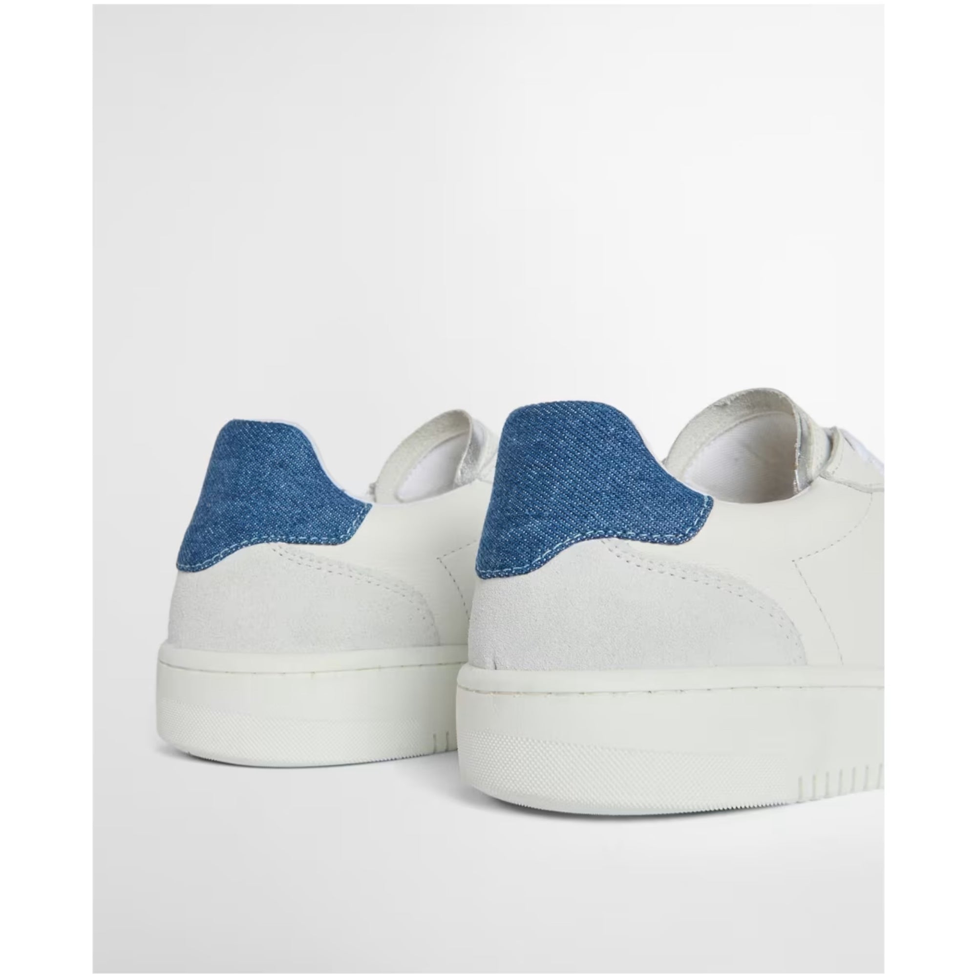 Barbour Celeste Leather Trainer White/Chambray Denim  LFO069