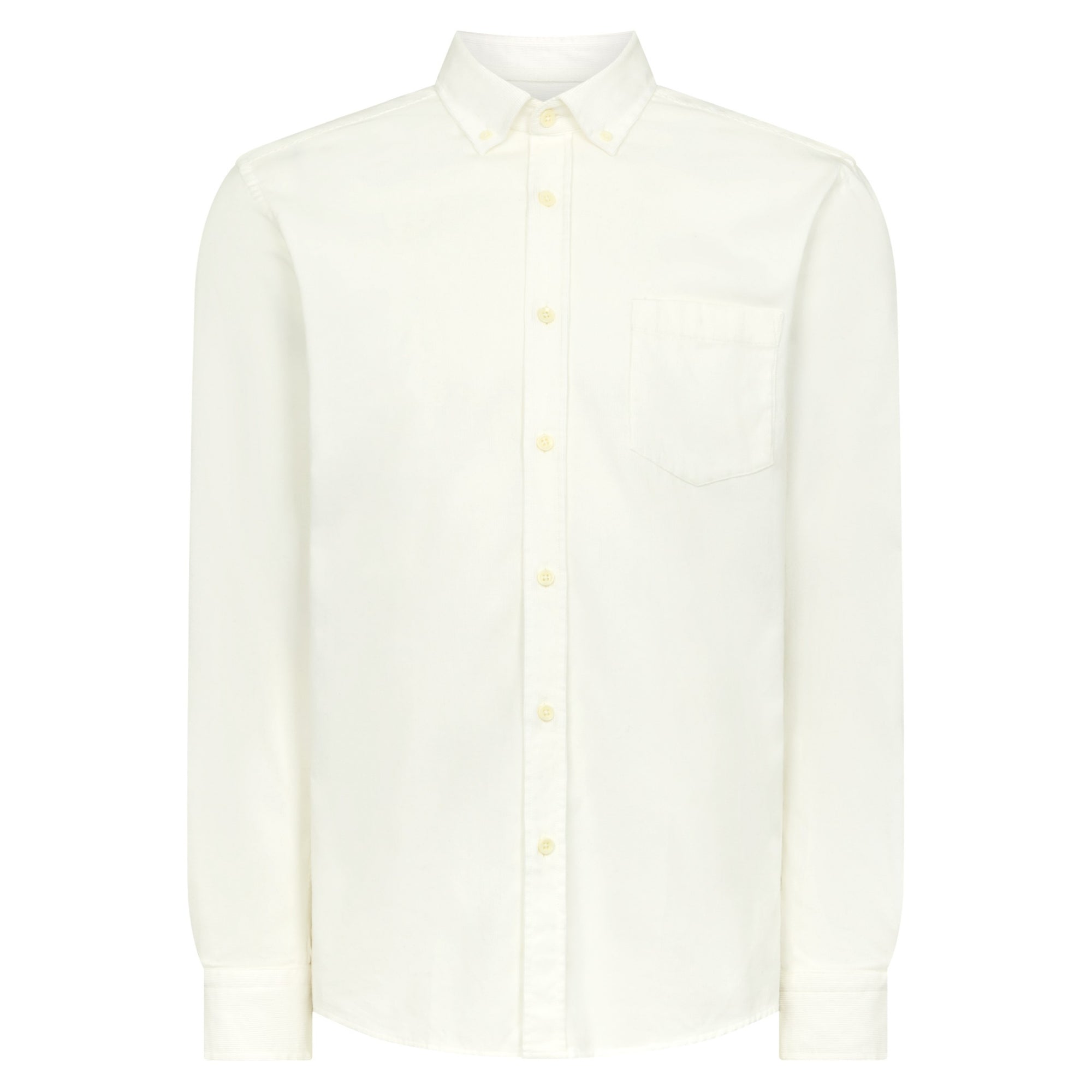Remus Uomo Parker Cord Shirt White 13926