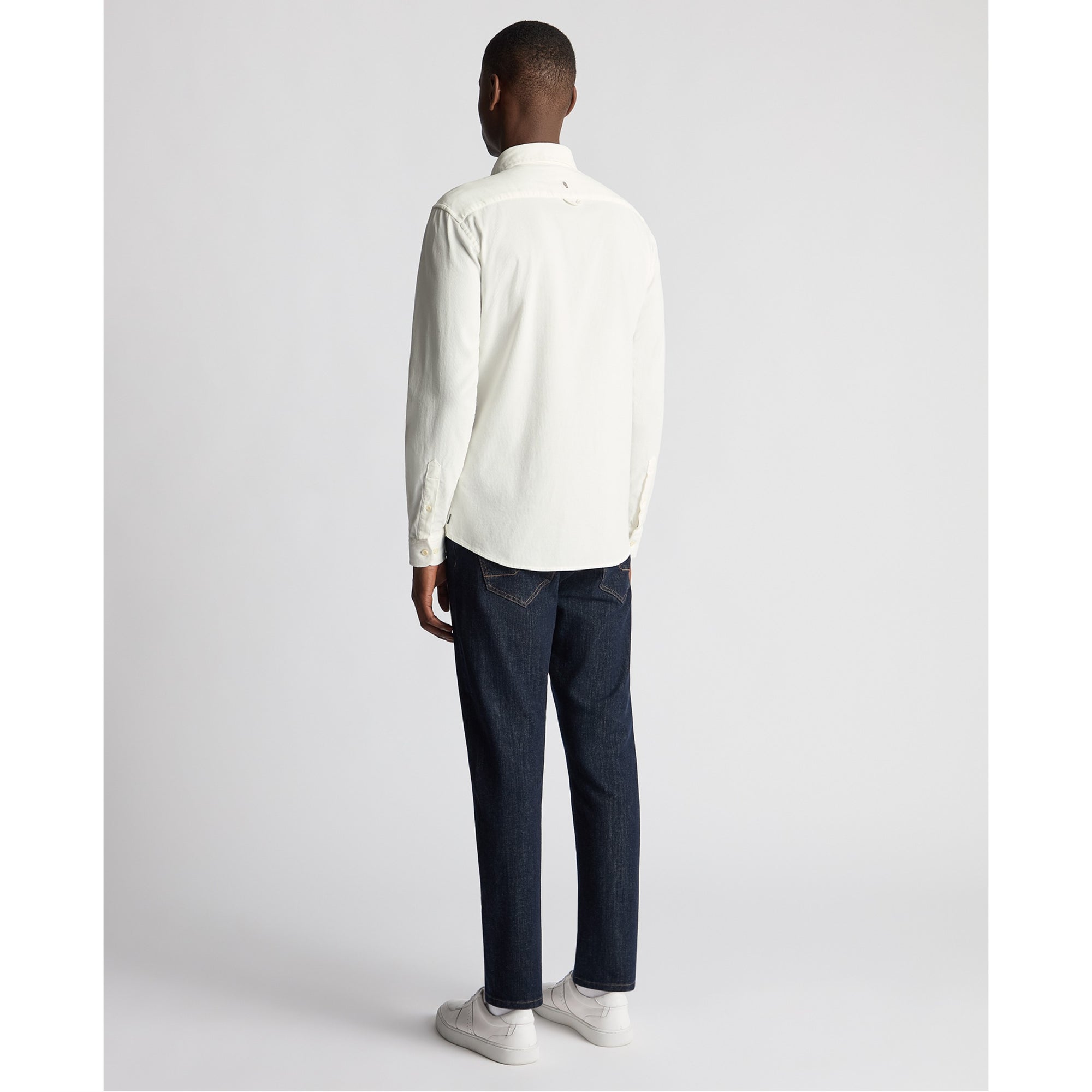 Remus Uomo Parker Cord Shirt White 13926